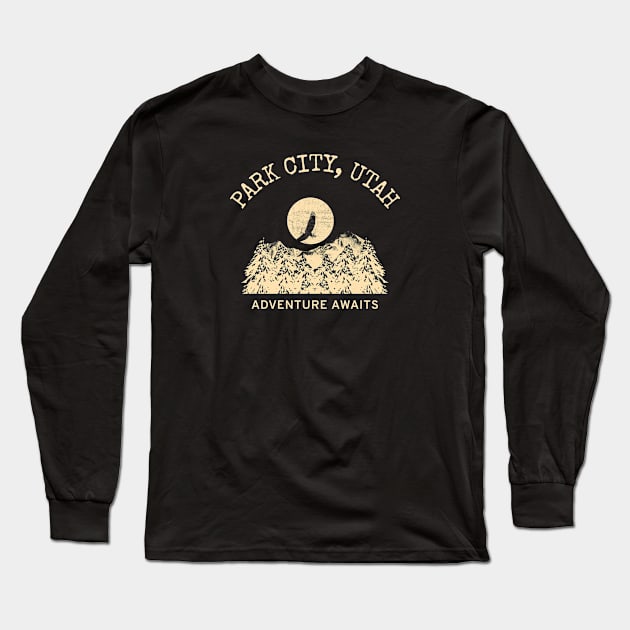 Park City, Utah Long Sleeve T-Shirt by Mountain Morning Graphics
